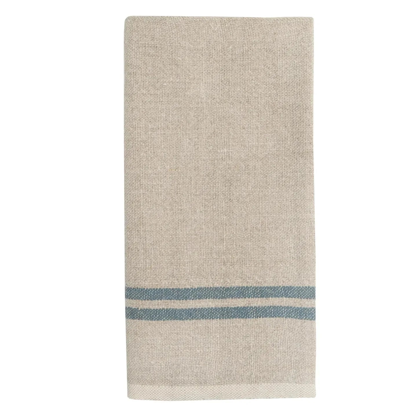 Double Striped Linen Hand Towel